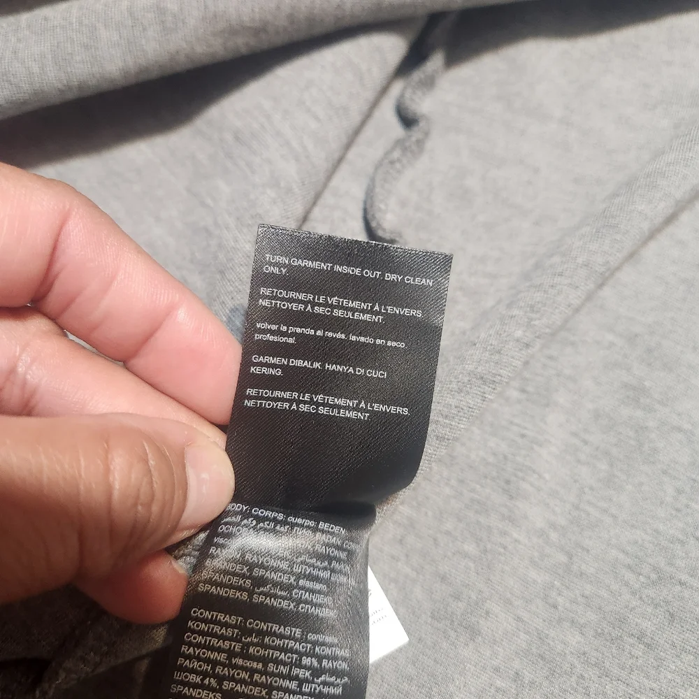 Bebe Elegant Gray Wrap Skirt Sz 6 - Picture 8 of 13